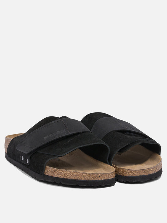 Slides 100% suede - 100% rubber Nero - Birkenstock Uomo | PLP | VIETTI Online Store | 2