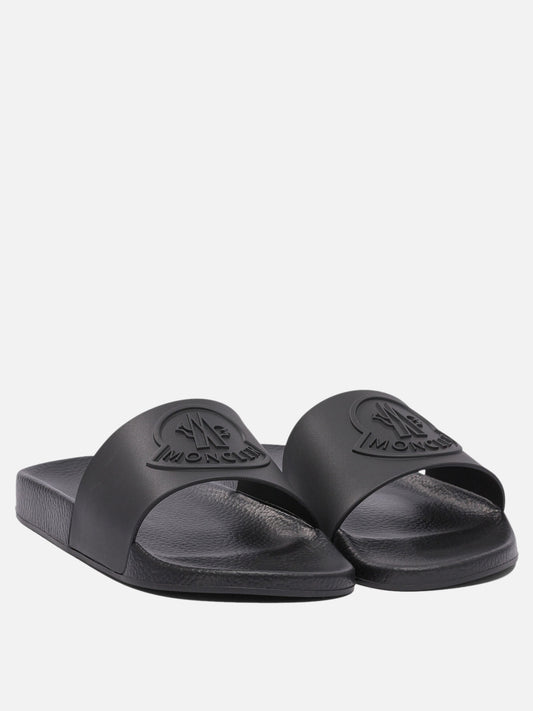Slides 100% elastodiene - 100%elastodiene Nero - Moncler Uomo | PLP | VIETTI Online Store | 2