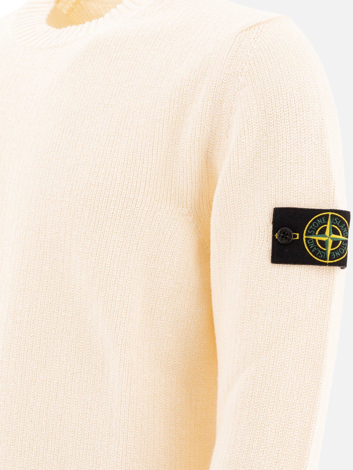 Maglioni girocollo Logo Bianco - Stone Island Uomo | PDP | VIETTI Online Store | Zoom-Modal_4