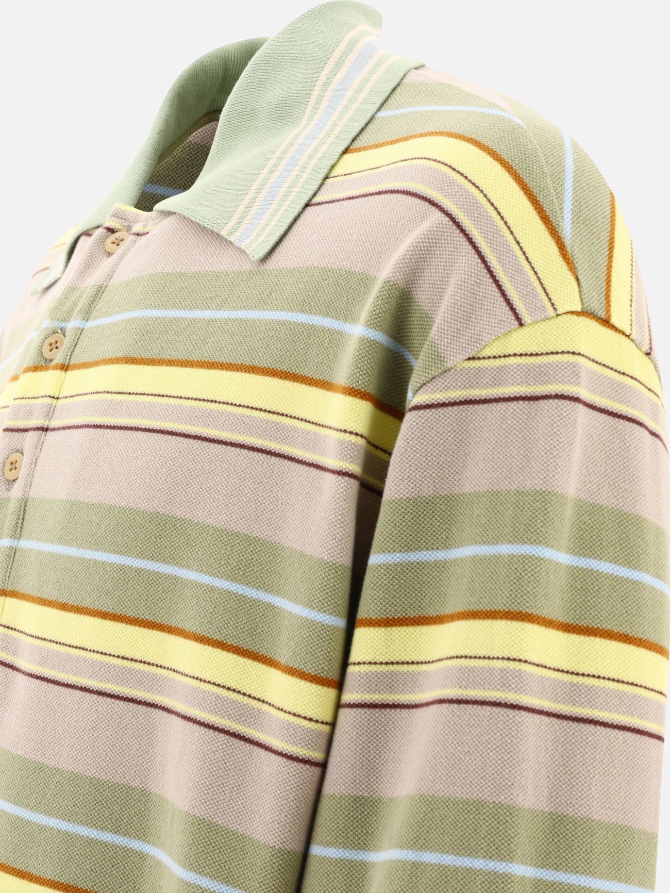 Polo con bottoni 100% cotone Verde - KAPITAL Uomo | PDP | VIETTI Online Store | Zoom-Modal_4