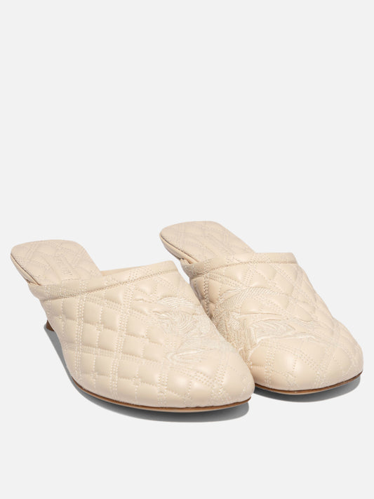 Mule 75% calf leather 25% polyester - 100% leather Beige - Burberry Donna | PLP | VIETTI Online Store | 2