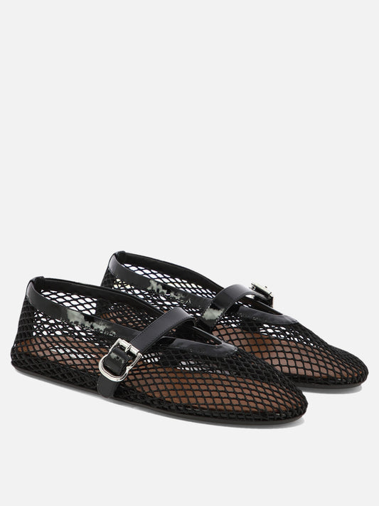 Ballerine Mary Jane 90% polyamide 10% calf leather - 100% rubber Nero - Alaïa Donna | PLP | VIETTI Online Store | 2