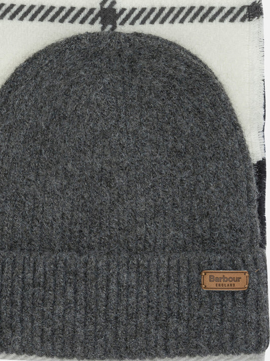 Sciarpe con frange 97% polyester 3% elastane Grigio - Barbour Donna | PLP | VIETTI Online Store | 2