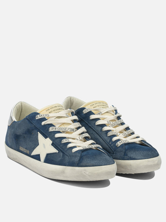 Low top sneakers 79% cow leather 17% polyurethane 4% goat leather - 100% rubber Blue - Golden Goose Men | PDP | VIETTI Online Store | 2