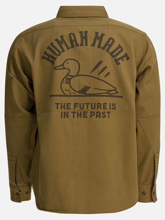Giacche overshirt Logo Beige - Human Made Uomo | PLP | VIETTI Online Store | 2