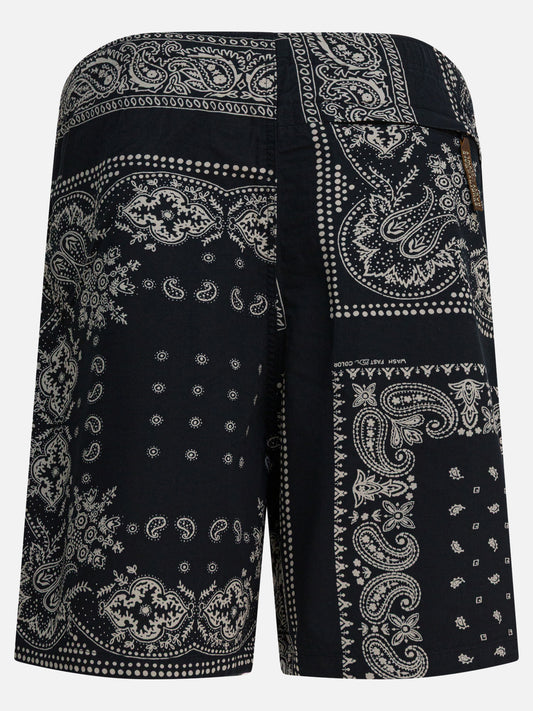 Short con lacci Paisley Nero - KAPITAL Uomo | PLP | VIETTI Online Store | 2