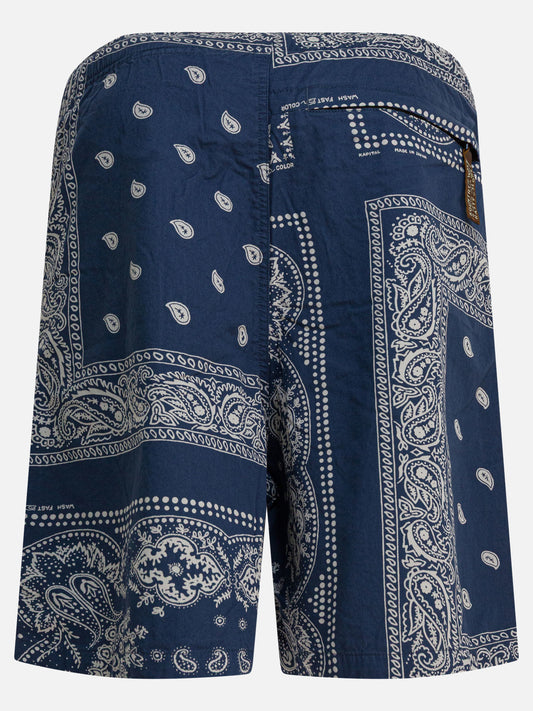 Short con lacci Paisley Blu - KAPITAL Uomo | PLP | VIETTI Online Store | 2
