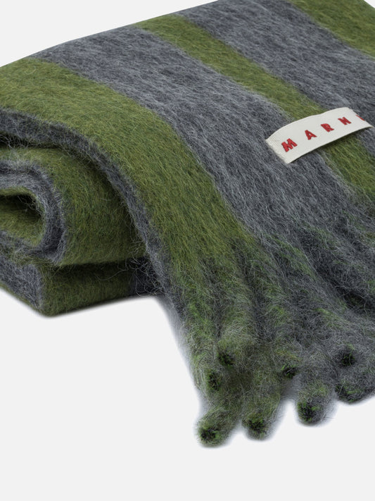 Sciarpe con frange 50% wool 20% polyamide 15% mohair 15% alpaca Grigio - Marni Donna | PLP | VIETTI Online Store | 2