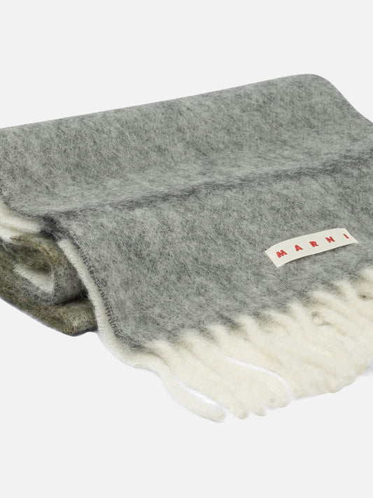 Sciarpe con frange 28% mohair 28% alpaca 24% virgin wool 20% polyamide Grigio - Marni Donna | PLP | VIETTI Online Store | 2