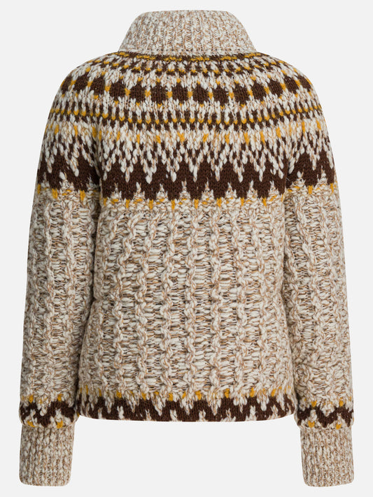 Down jackets Textured knit Beige - Moncler Grenoble Women | PLP | VIETTI Online Store | 2