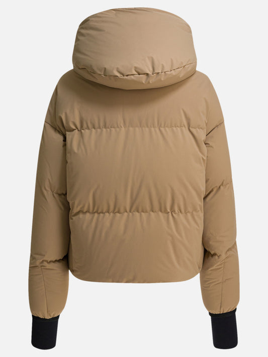 Down jackets Logo Beige - Moncler Grenoble Women | PLP | VIETTI Online Store | 2