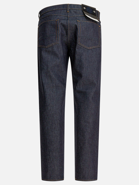 Jeans a gamba dritta Solid colour Blu - Stone Island Uomo | PDP | VIETTI Online Store | 2
