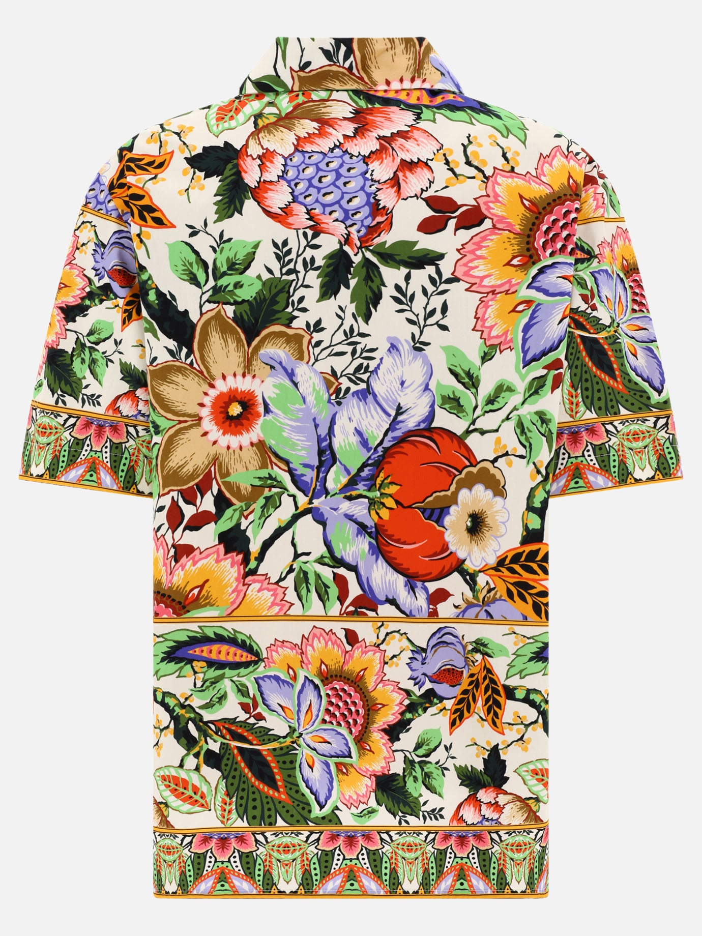 Shirt with bouquet print