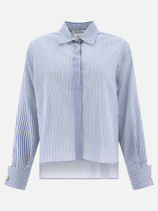 "Vertigo" masculine-style organza shirt