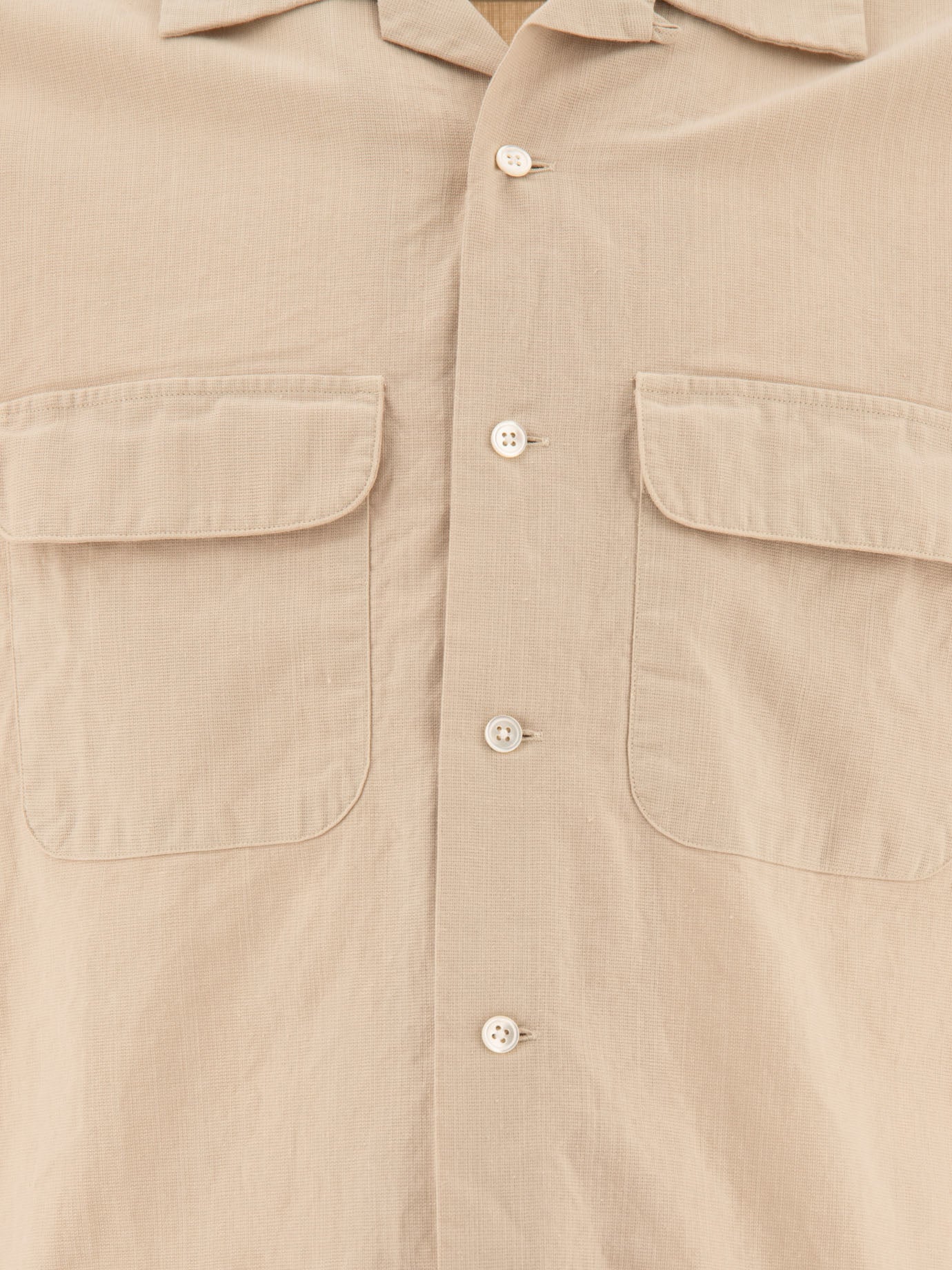 Beams Plus Shirt with pockets Beige