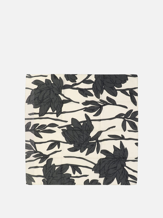 Cotton flower print foulard