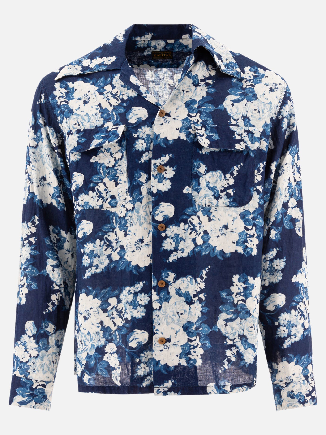 KAPITAL "Champetre Discharge" shirt Blue