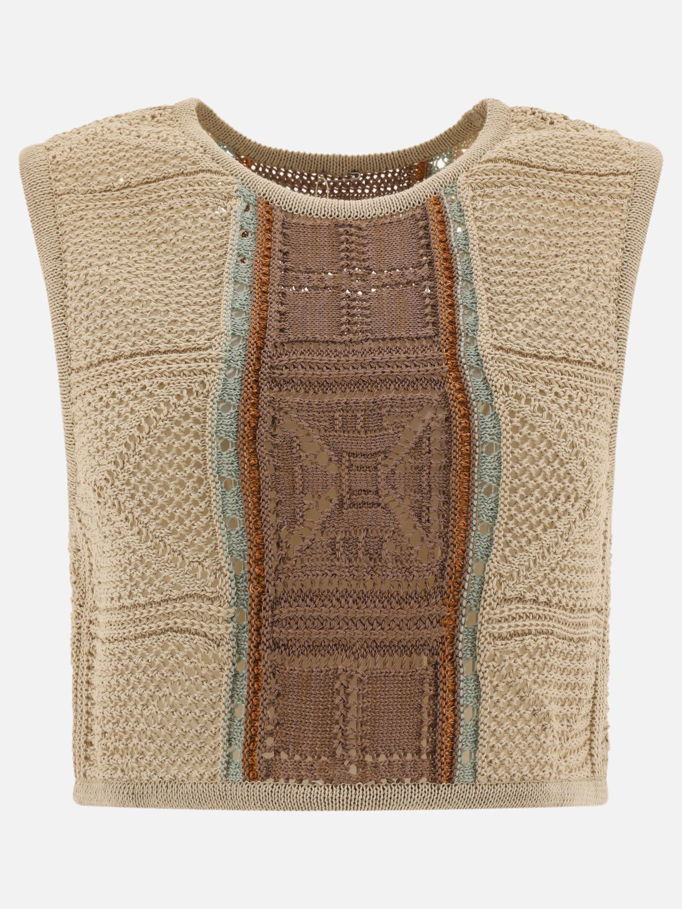 "7G Crochet Knit" top