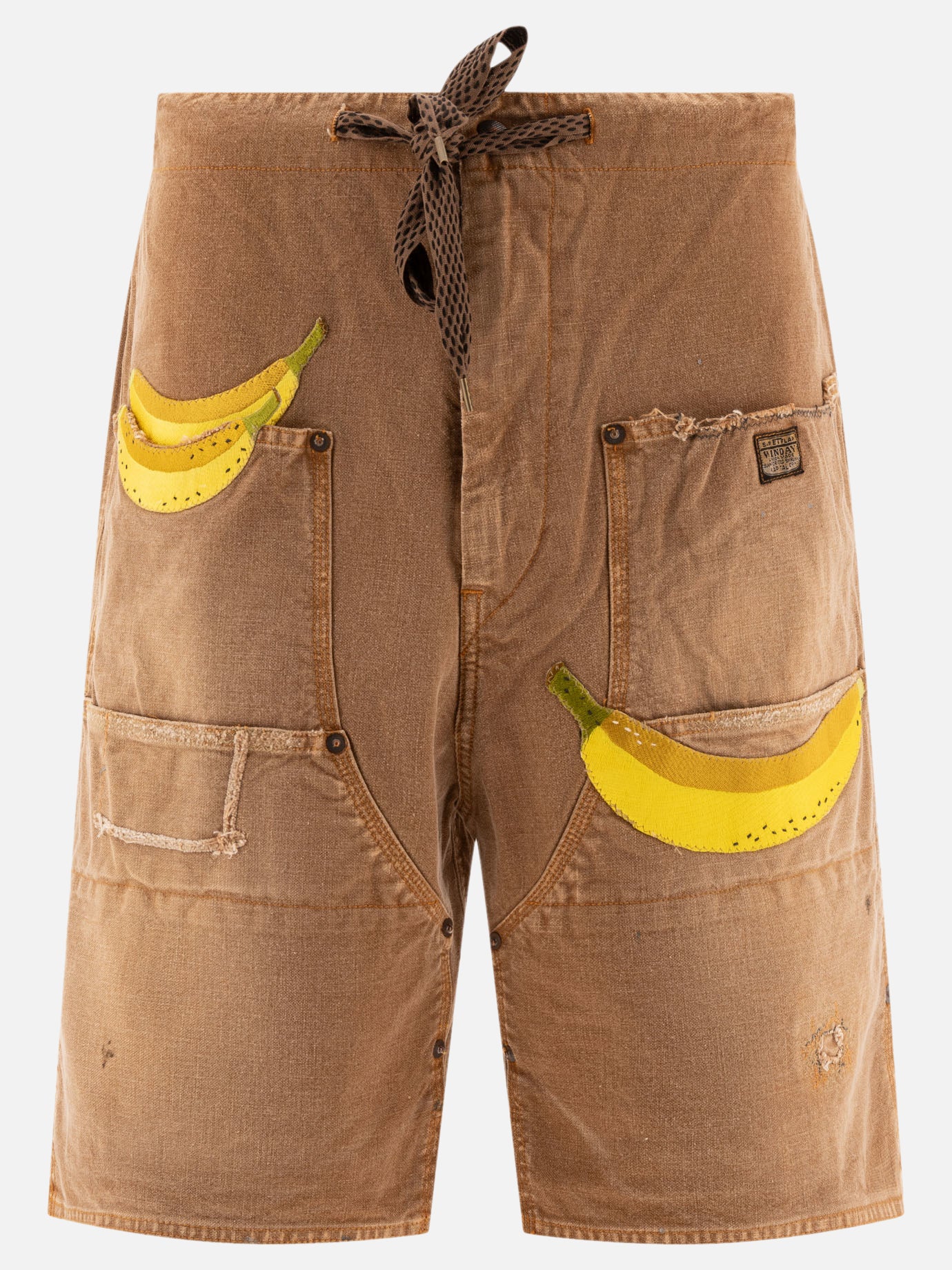 KAPITAL "Banana Patch Remake" shorts Beige