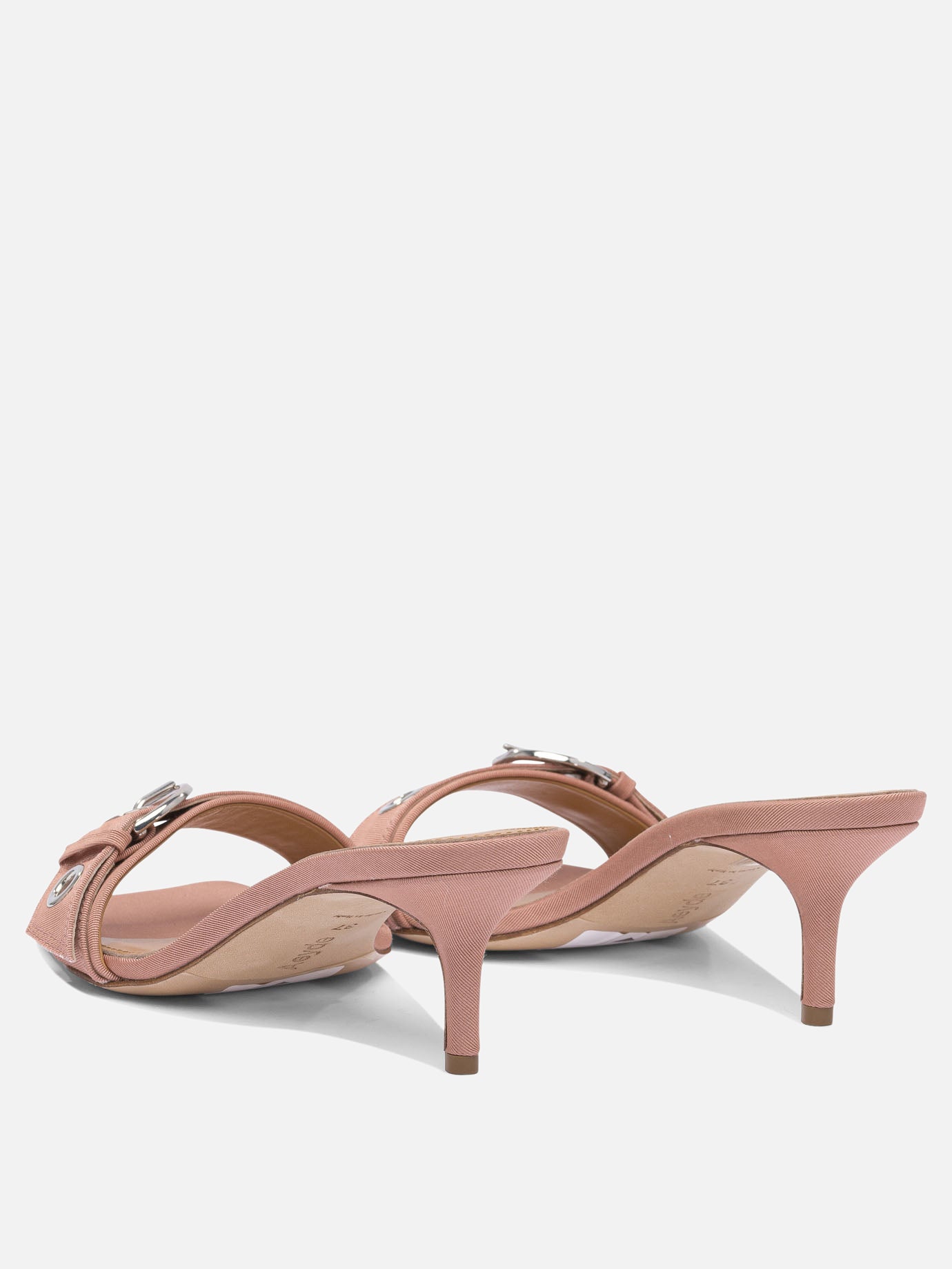Heeled sandals 100% grosgrain - 100% cow leather  Pink - Aeyde Women | PDP | VIETTI Online Store | Zoom-Modal_4
