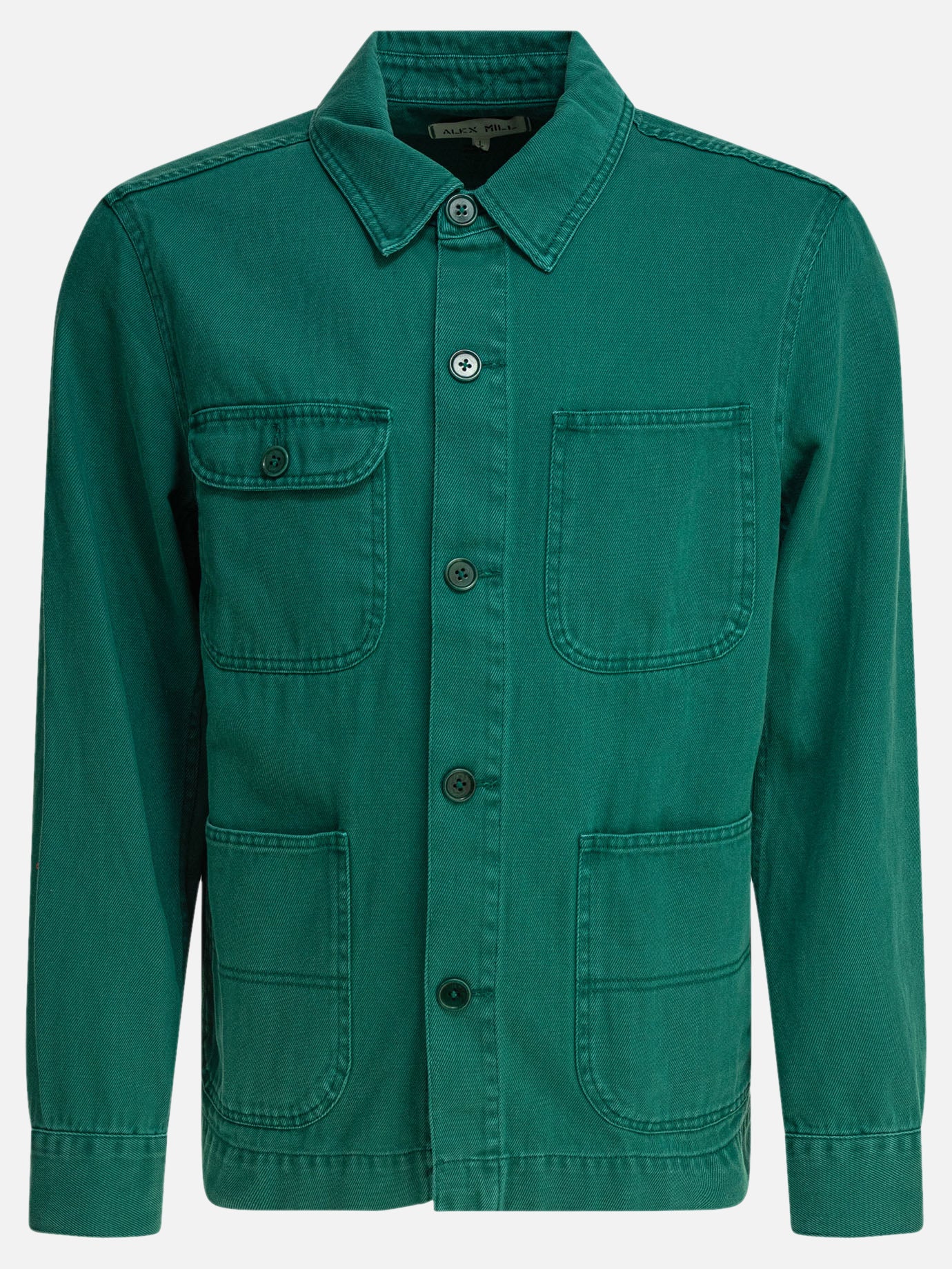 Overshirt jackets Solid colour  Green - Alex Mill Men | PDP | VIETTI Online Store | Zoom-Modal

