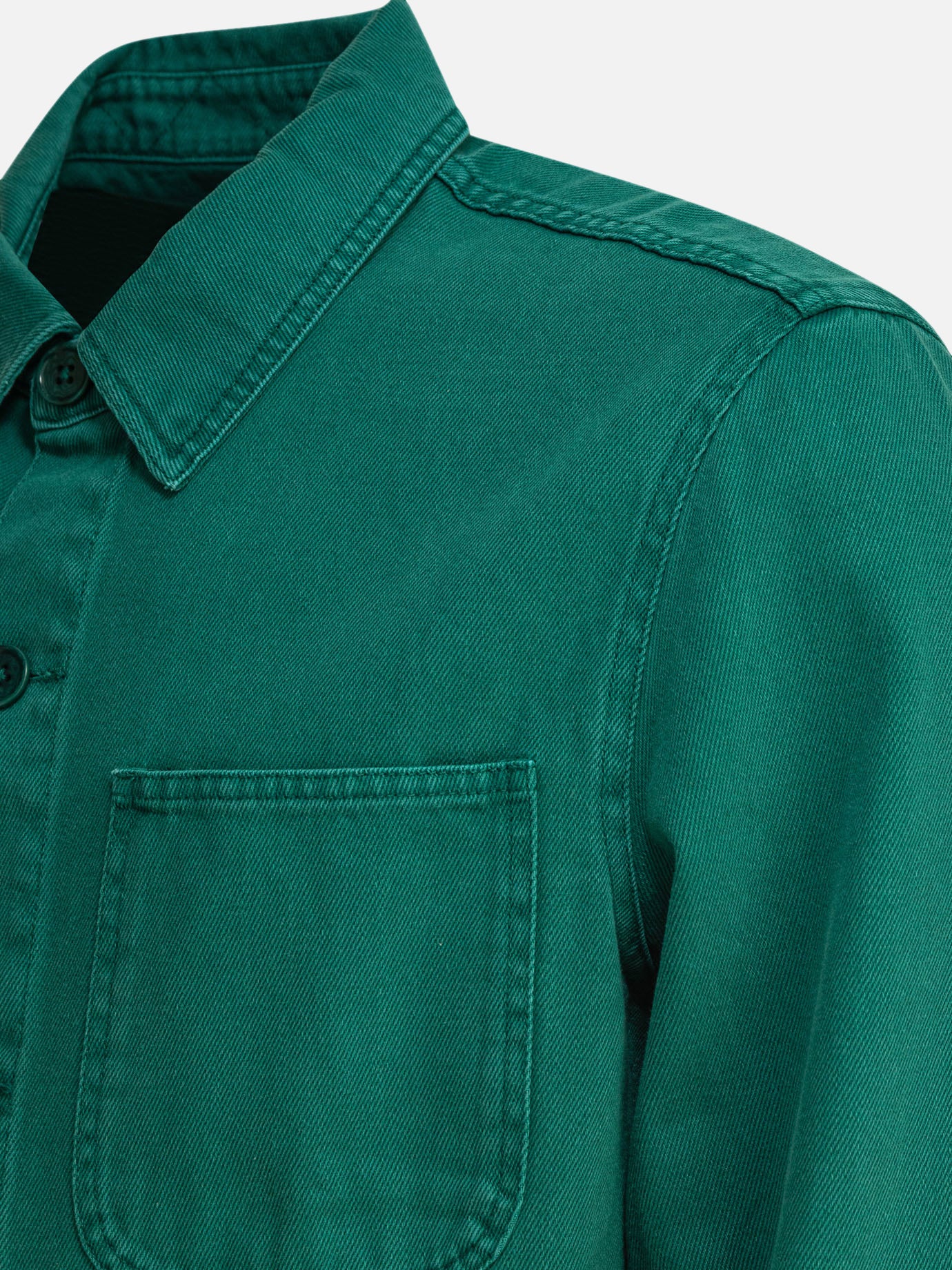 Overshirt jackets Solid colour  Green - Alex Mill Men | PDP | VIETTI Online Store | Zoom-Modal_4
