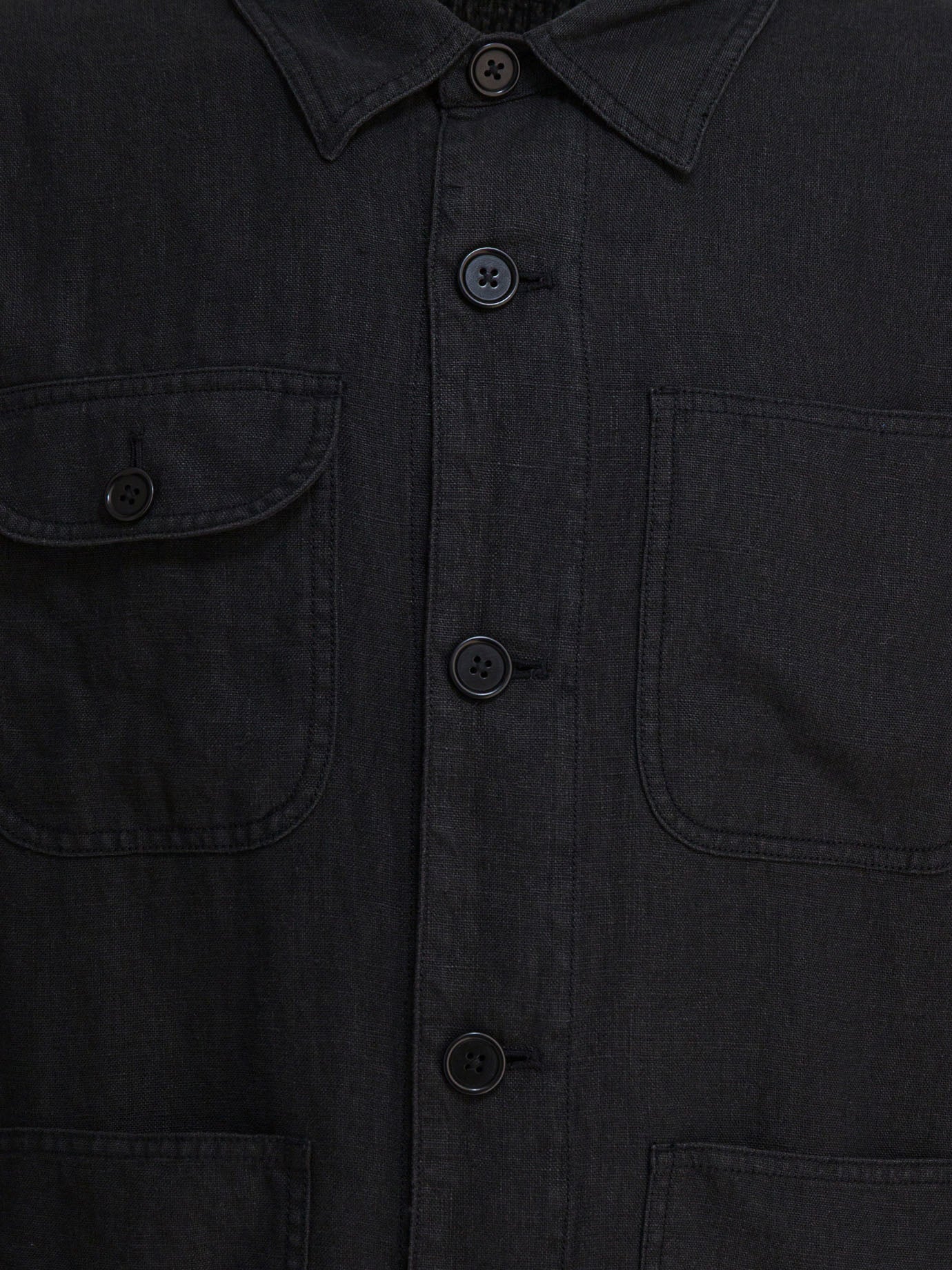 Giacche overshirt Solid colour  Nero - Alex Mill Uomo | PDP | VIETTI Online Store | Zoom-Modal_3
