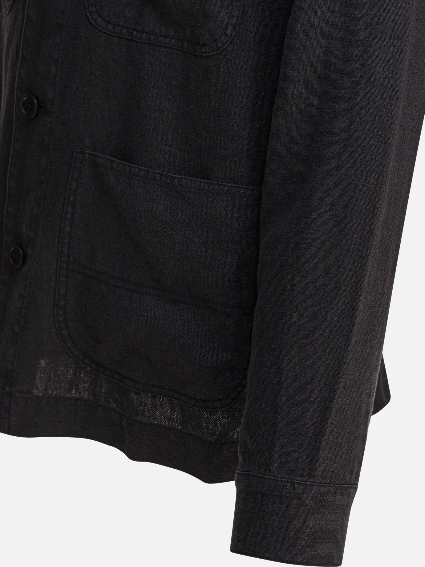Giacche overshirt Solid colour  Nero - Alex Mill Uomo | PDP | VIETTI Online Store | thumbnail_4