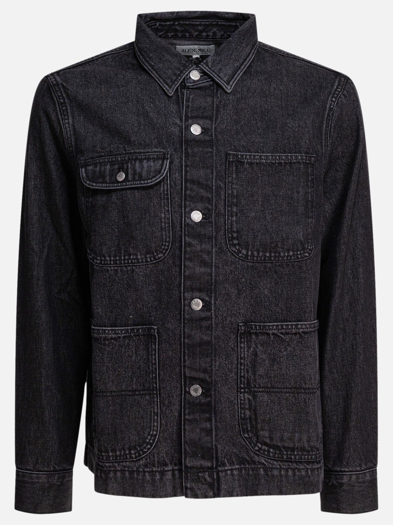 Denim jackets Solid colour  Black - Alex Mill Men | PDP | VIETTI Online Store | thumbnail