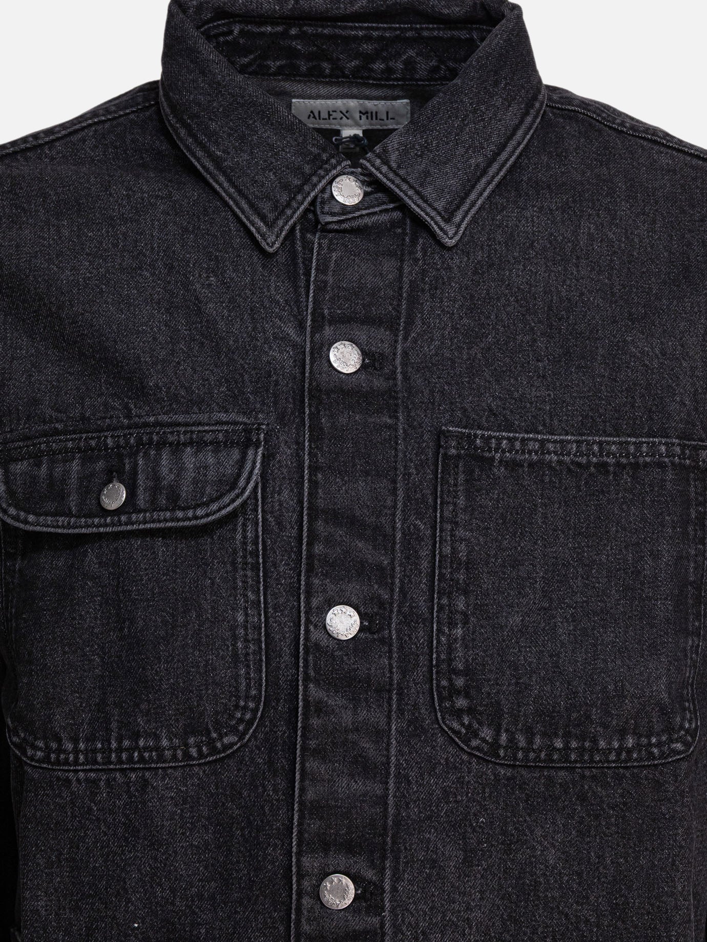Denim jackets Solid colour  Black - Alex Mill Men | PDP | VIETTI Online Store | Zoom-Modal_3
