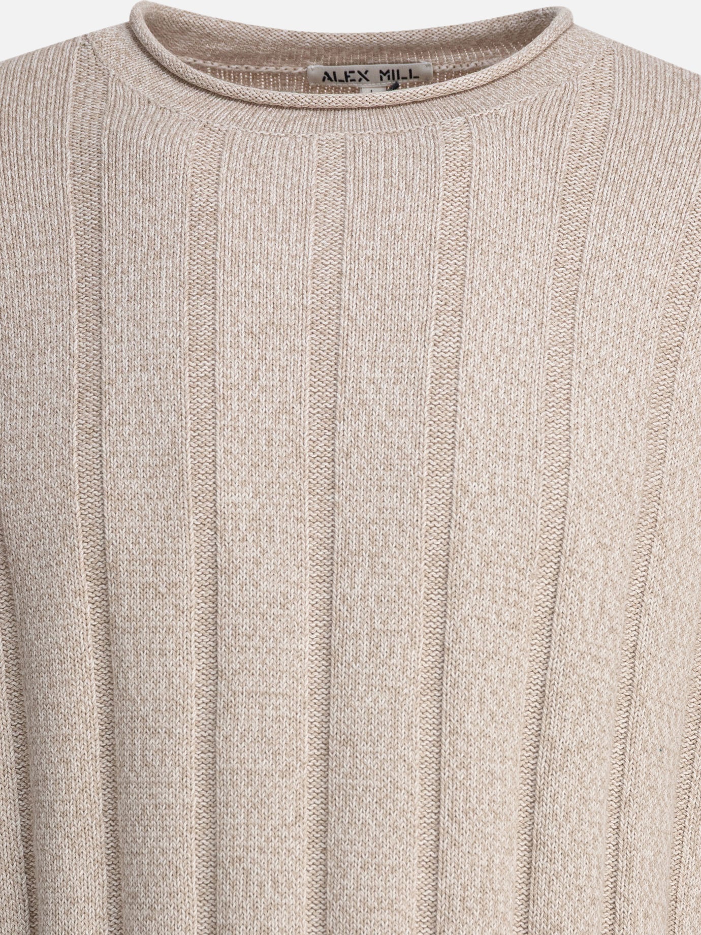 Crewneck sweaters Solid colour  Beige - Alex Mill Men | PDP | VIETTI Online Store | Zoom-Modal_3
