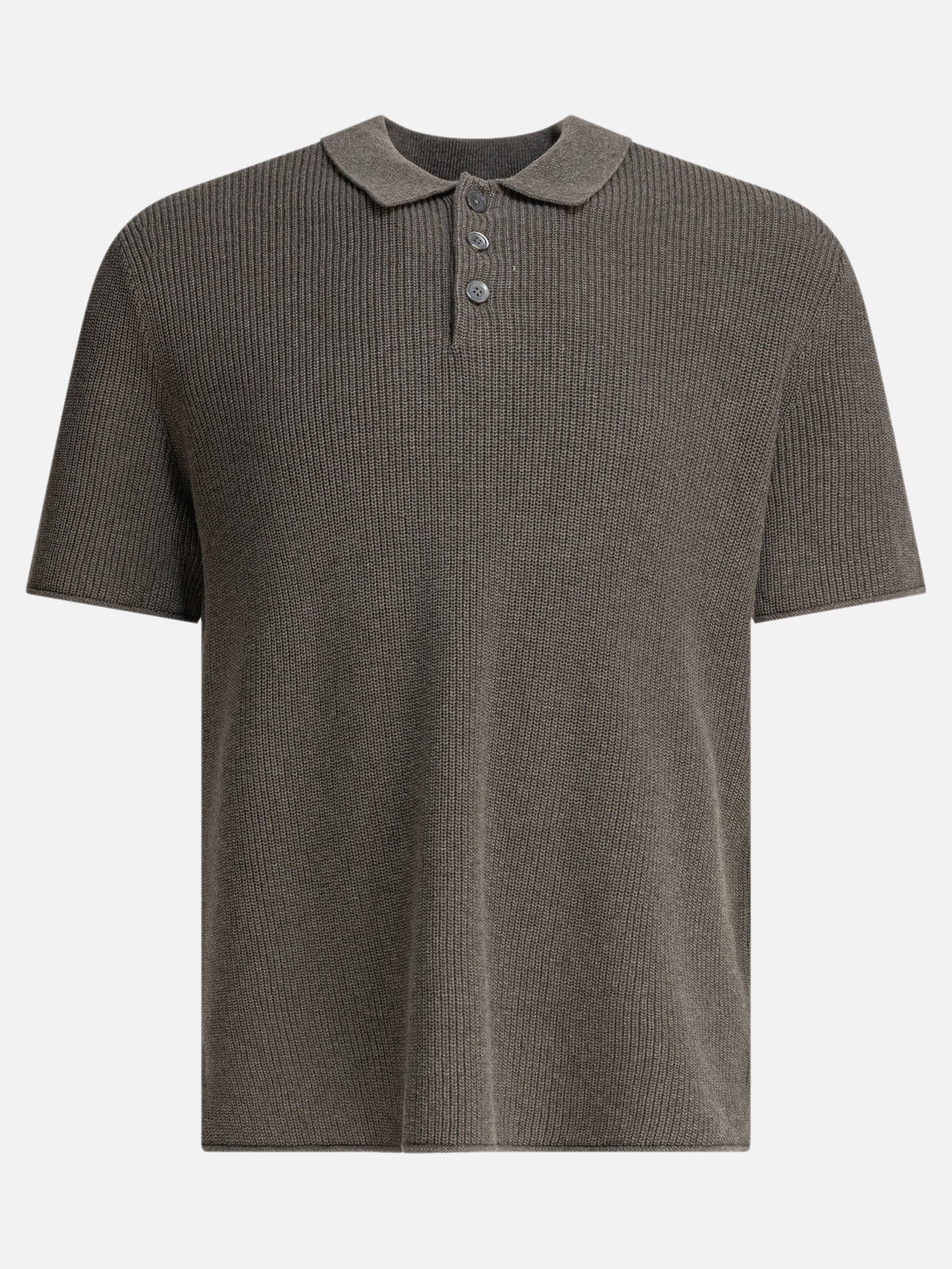 Polo con bottoni Solid colour  Grigio - Alex Mill Uomo | PDP | VIETTI Online Store | Zoom-Modal

