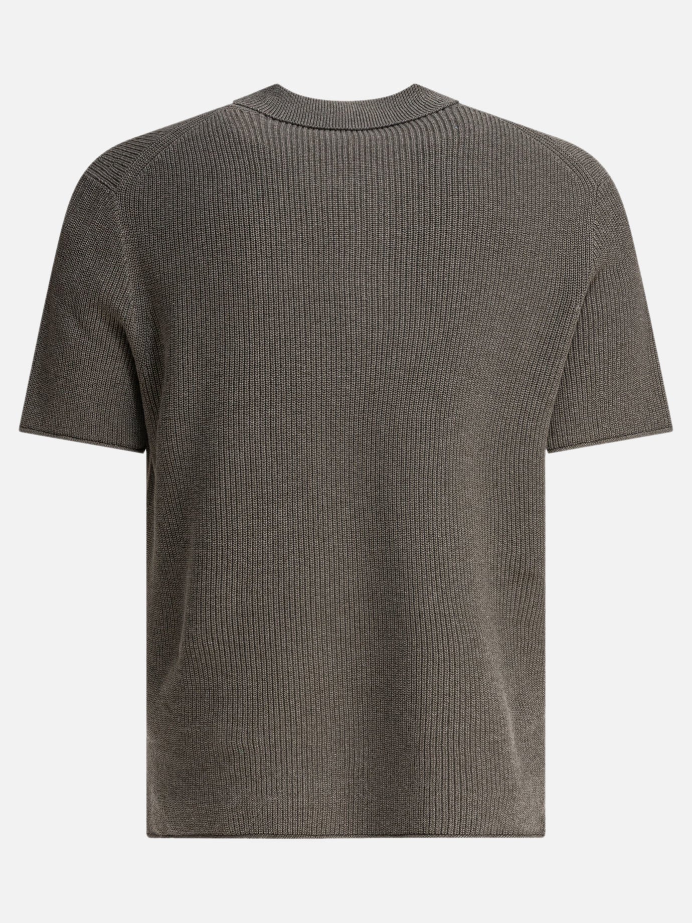 Polo con bottoni Solid colour  Grigio - Alex Mill Uomo | PDP | VIETTI Online Store | Zoom-Modal_2
