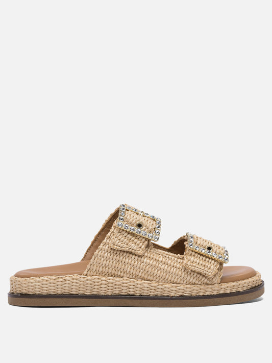 Sandali bassi 100% rafia - 100% rubber  Beige - Alibi Donna | PLP | VIETTI Online Store 
