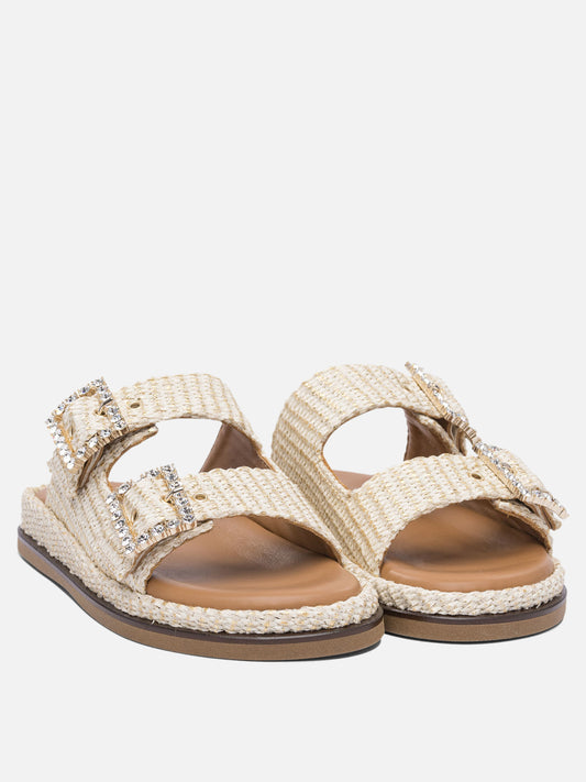Sandali bassi 100% rafia - 100% rubber  Beige - Alibi Donna | PLP | VIETTI Online Store | 2
