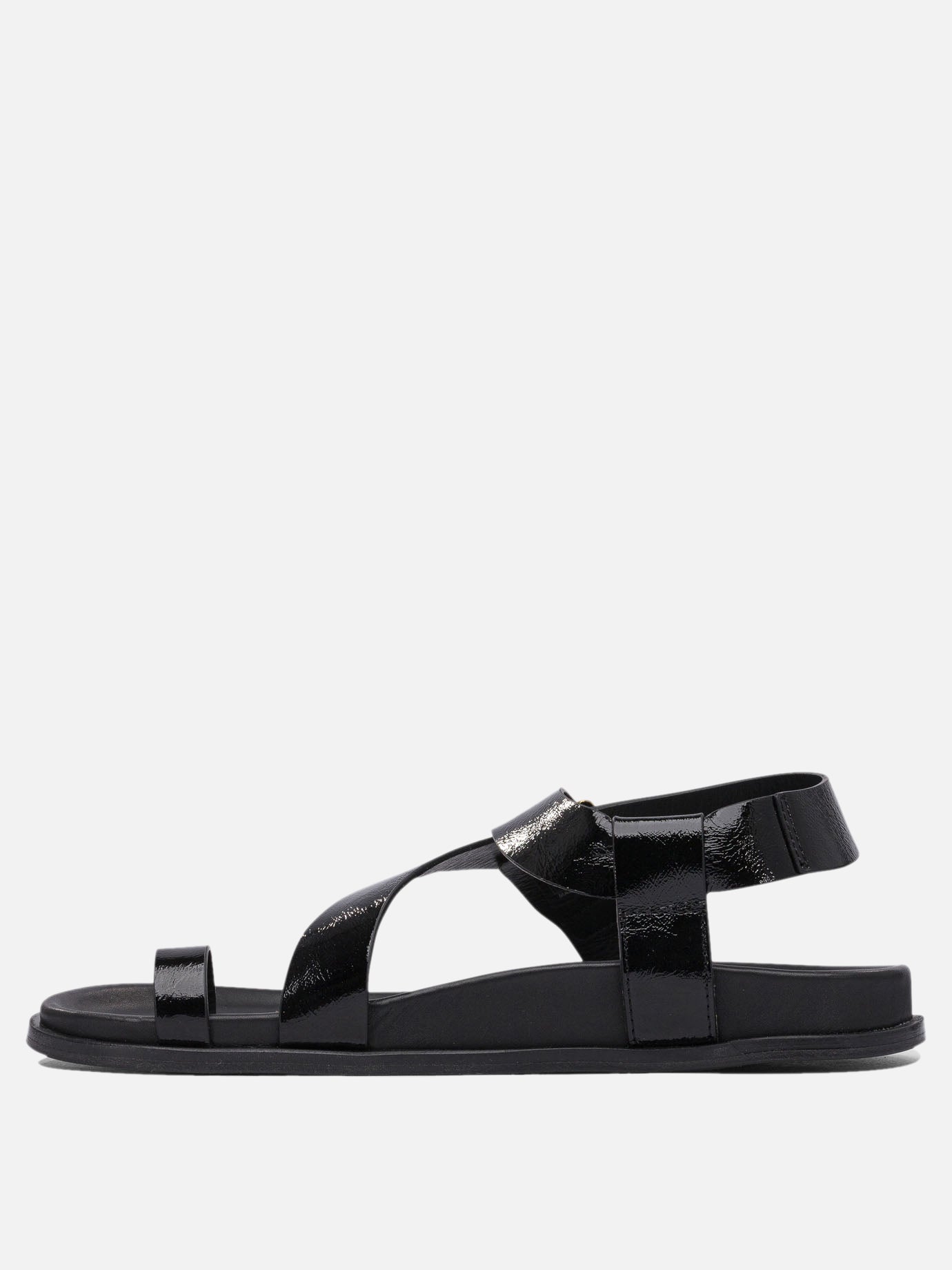 Flat sandals 100% cow leather - 100% cuerolite  Black - Alohas Women | PDP | VIETTI Online Store | Zoom-Modal_3
