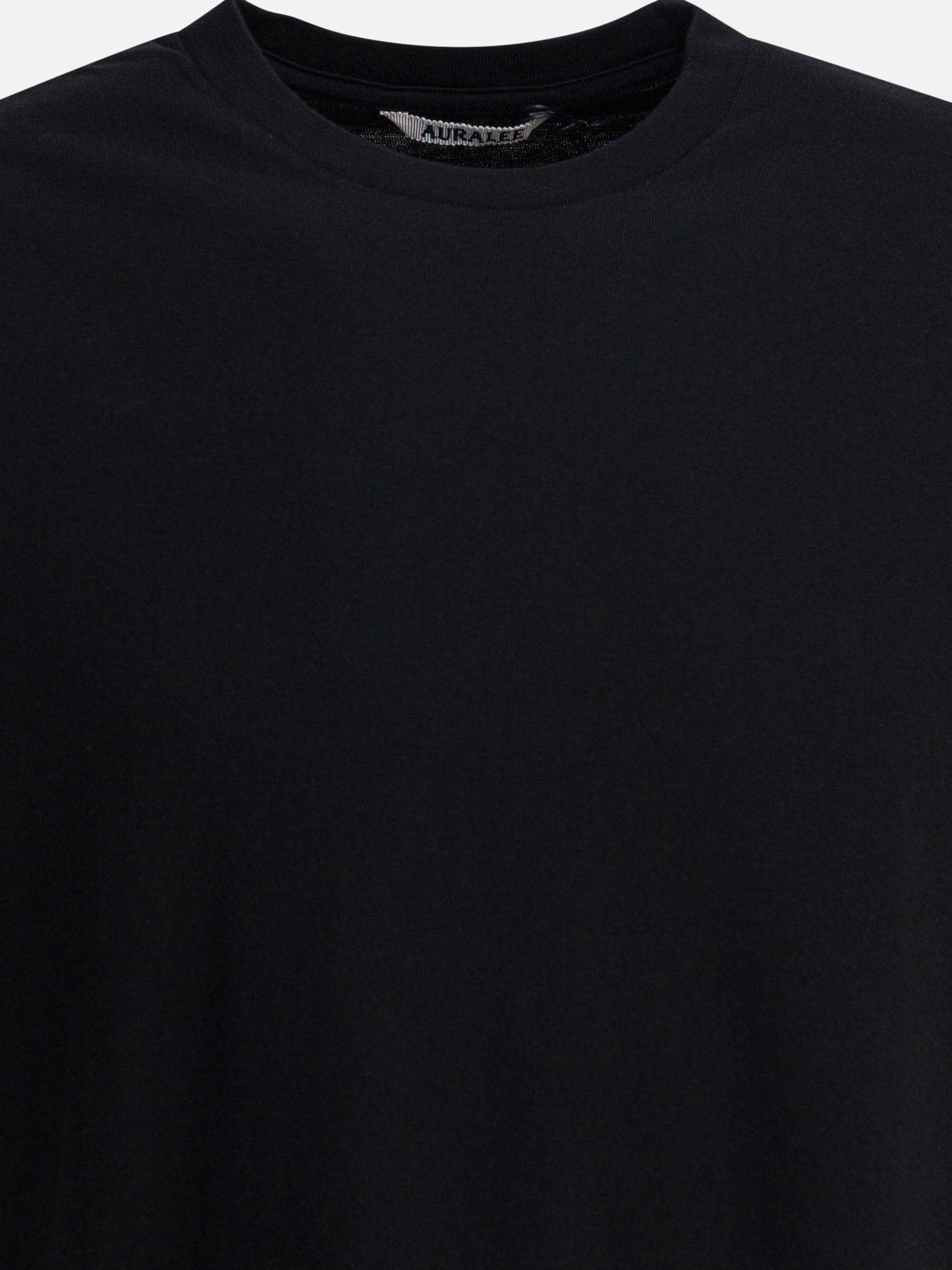 T-shirt girocollo Solid colour  Nero - Auralee Uomo | PDP | VIETTI Online Store | Zoom-Modal_3
