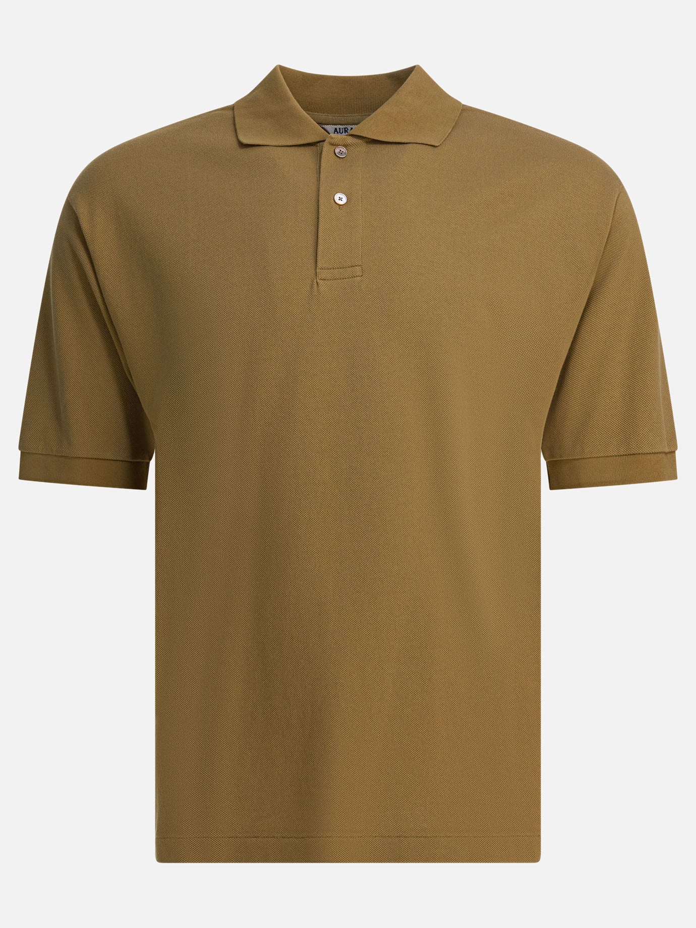 Polo shirts with buttons Solid colour  Beige - Auralee Men | PDP | VIETTI Online Store | Zoom-Modal
