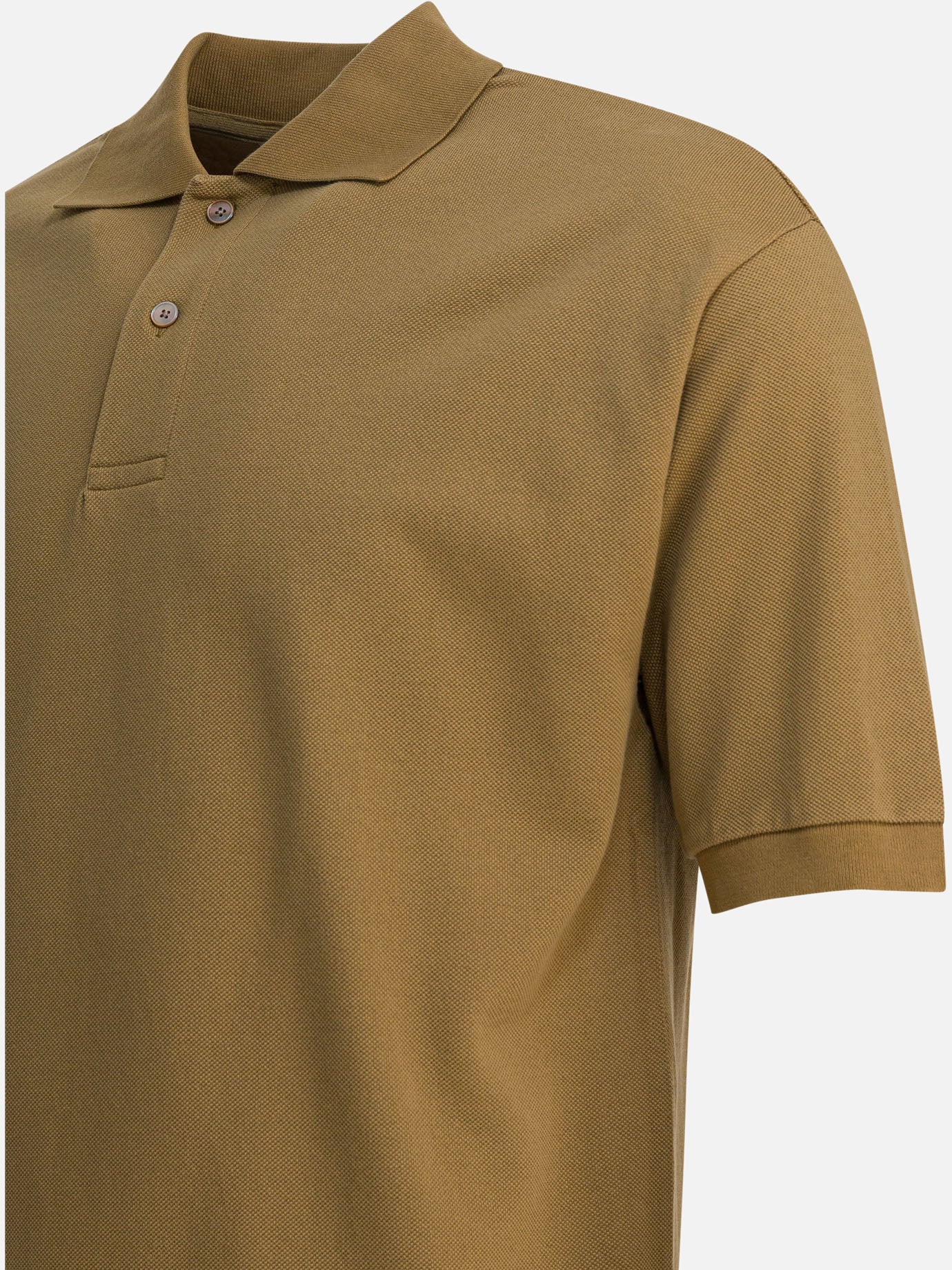 Polo shirts with buttons Solid colour  Beige - Auralee Men | PDP | VIETTI Online Store | Zoom-Modal_4

