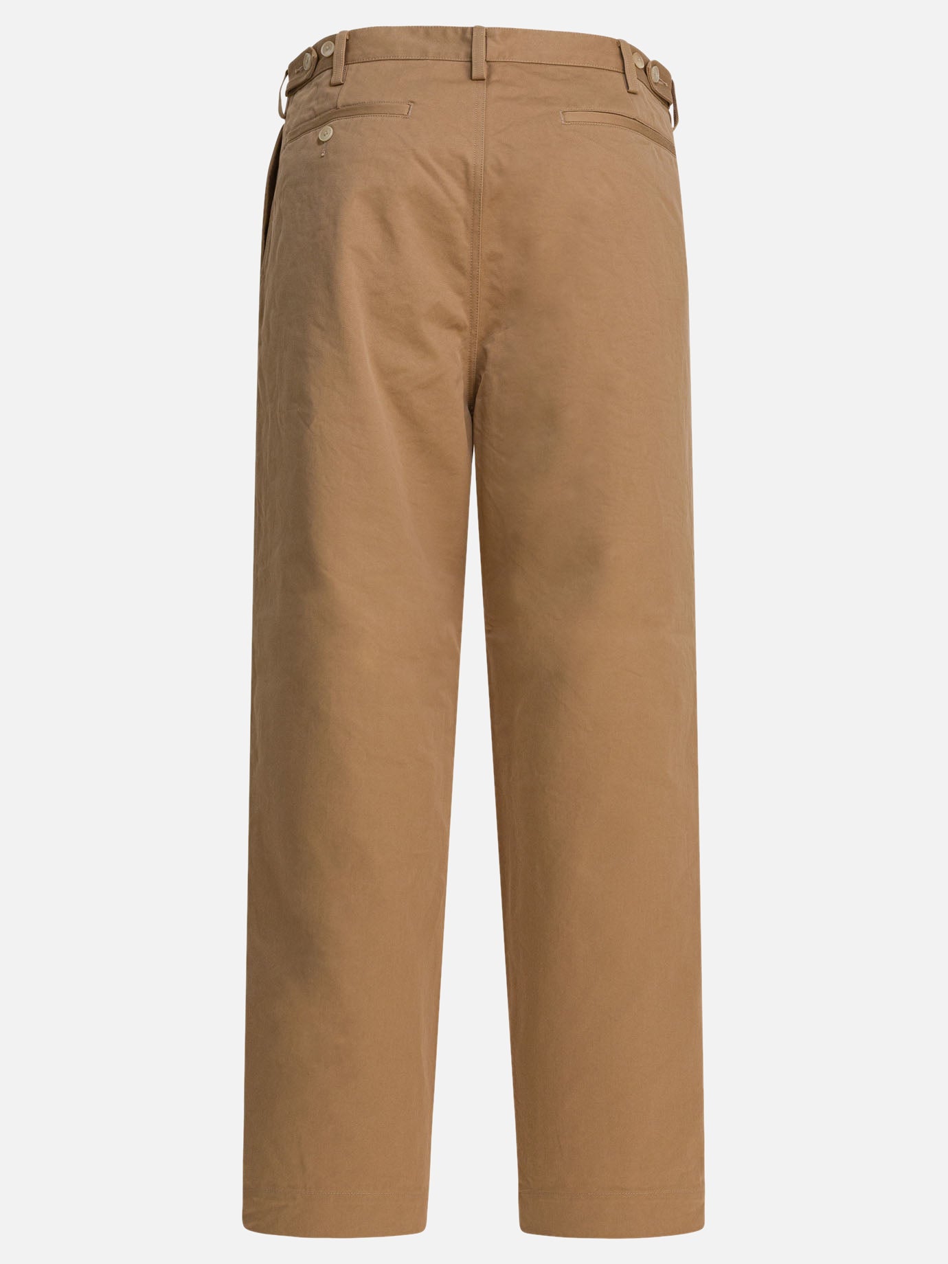 Leisure trousers Solid colour  Brown - Auralee Men | PDP | VIETTI Online Store | thumbnail_2