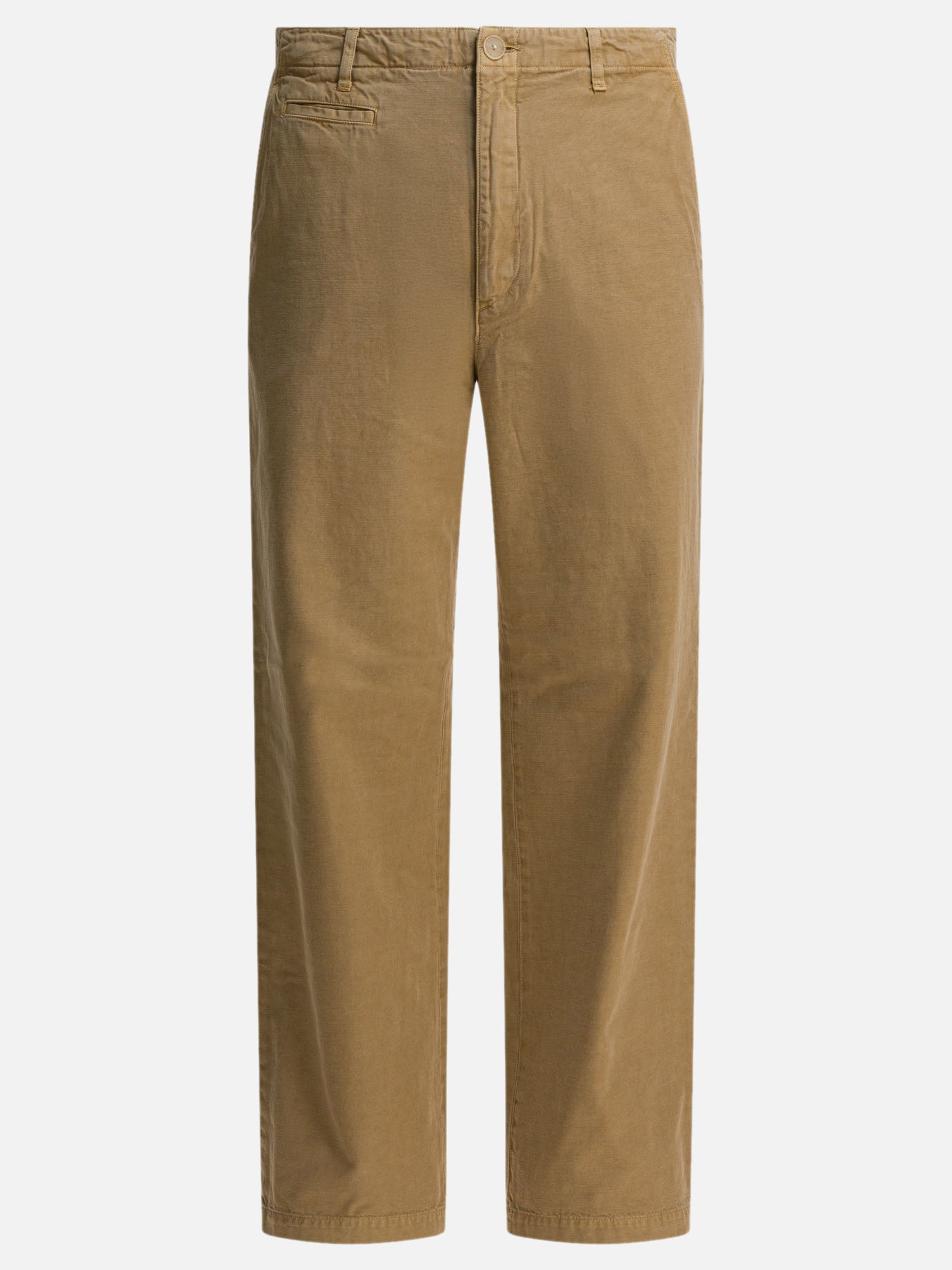 Leisure trousers Solid colour  Beige - Auralee Men | PDP | VIETTI Online Store | thumbnail