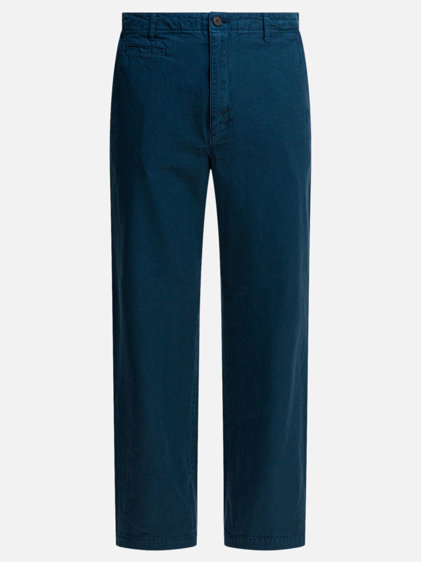 Leisure trousers Solid colour  Blue - Auralee Men | PDP | VIETTI Online Store | thumbnail