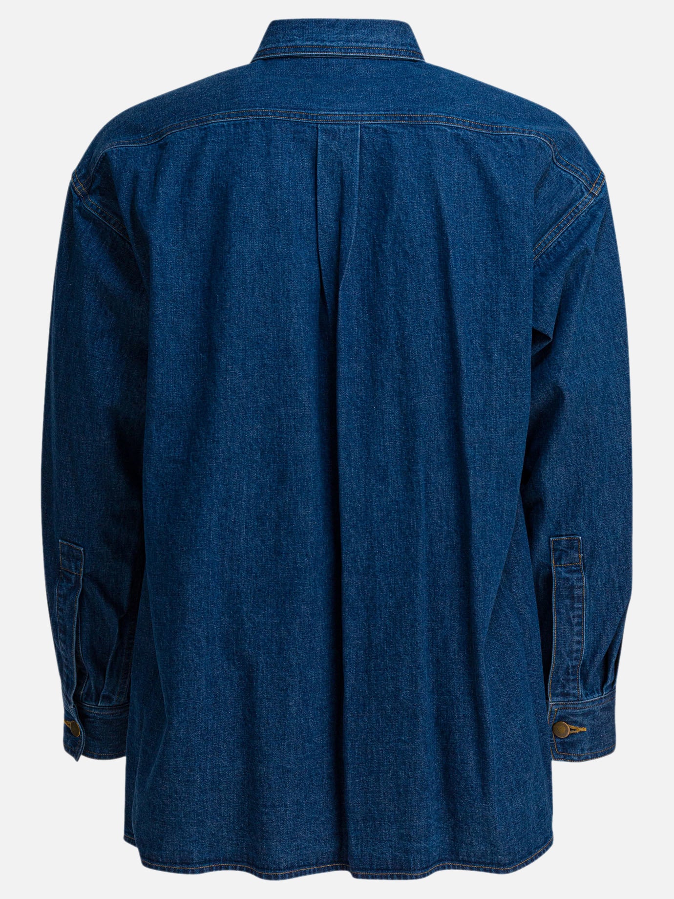 Camicie casual Solid colour  Blu - Auralee Uomo | PDP | VIETTI Online Store | thumbnail_2