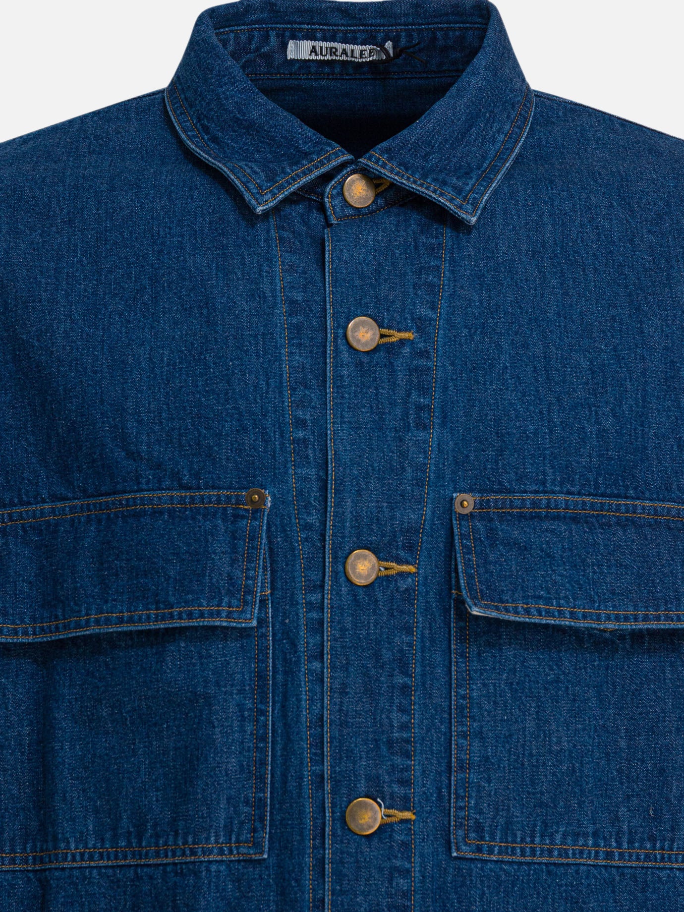 Camicie casual Solid colour  Blu - Auralee Uomo | PDP | VIETTI Online Store | thumbnail_3