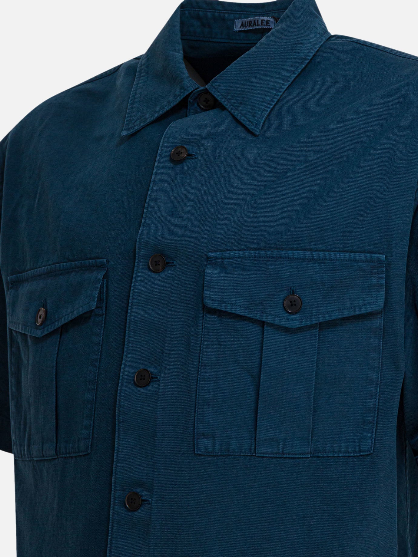 Camicie casual Solid colour  Blu - Auralee Uomo | PDP | VIETTI Online Store | thumbnail_4