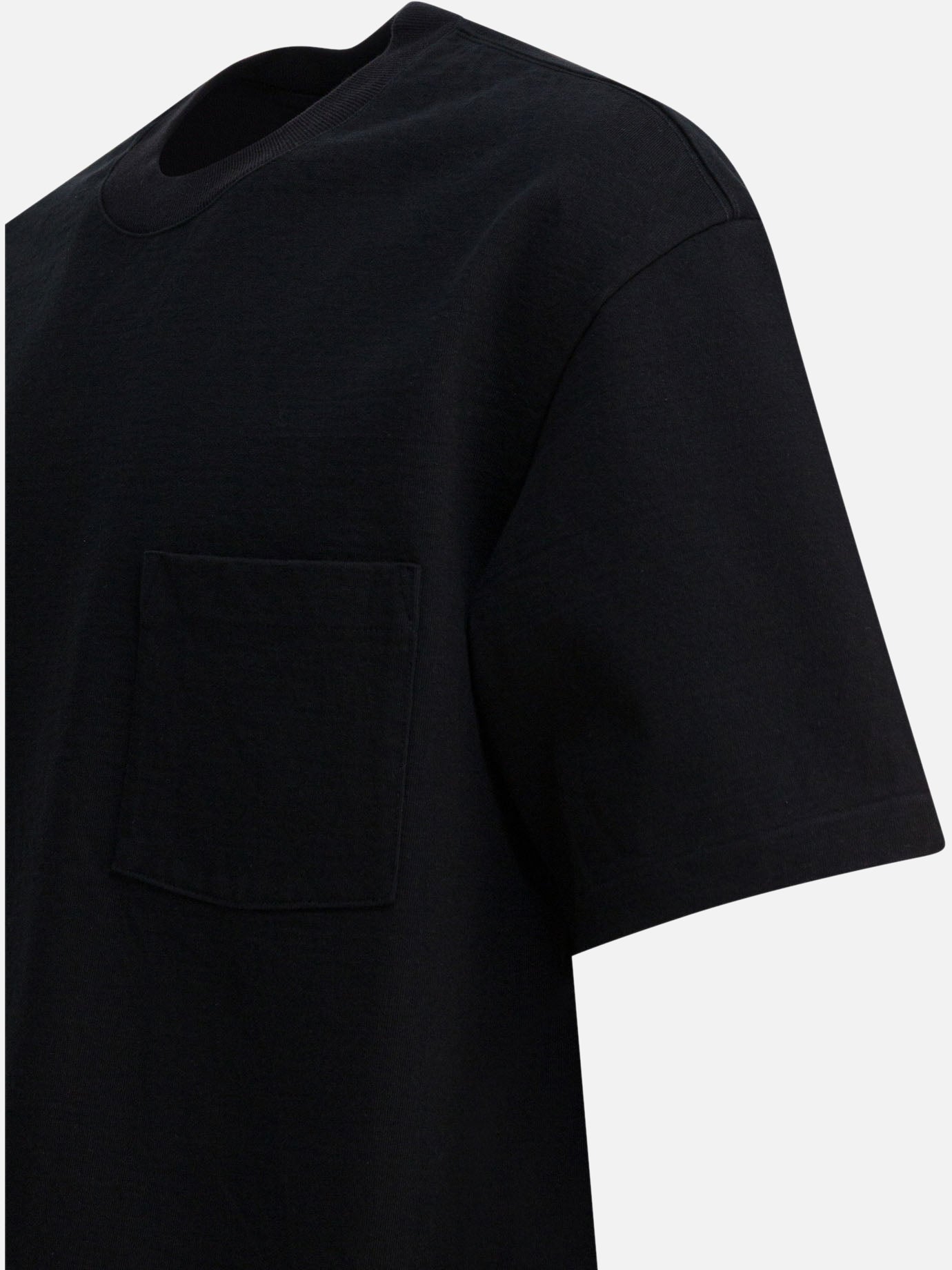 Crewneck t-shirts Solid colour  Black - Auralee Men | PDP | VIETTI Online Store | thumbnail_4