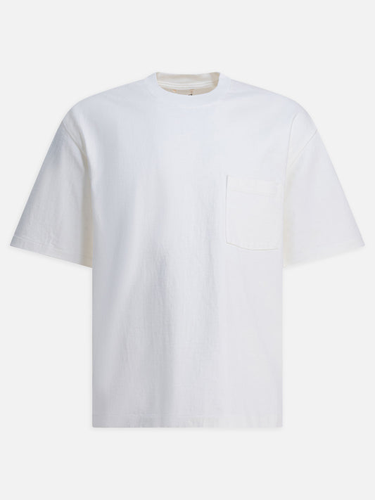 T-shirt girocollo Solid colour  Bianco - Auralee Uomo | PLP | VIETTI Online Store 
