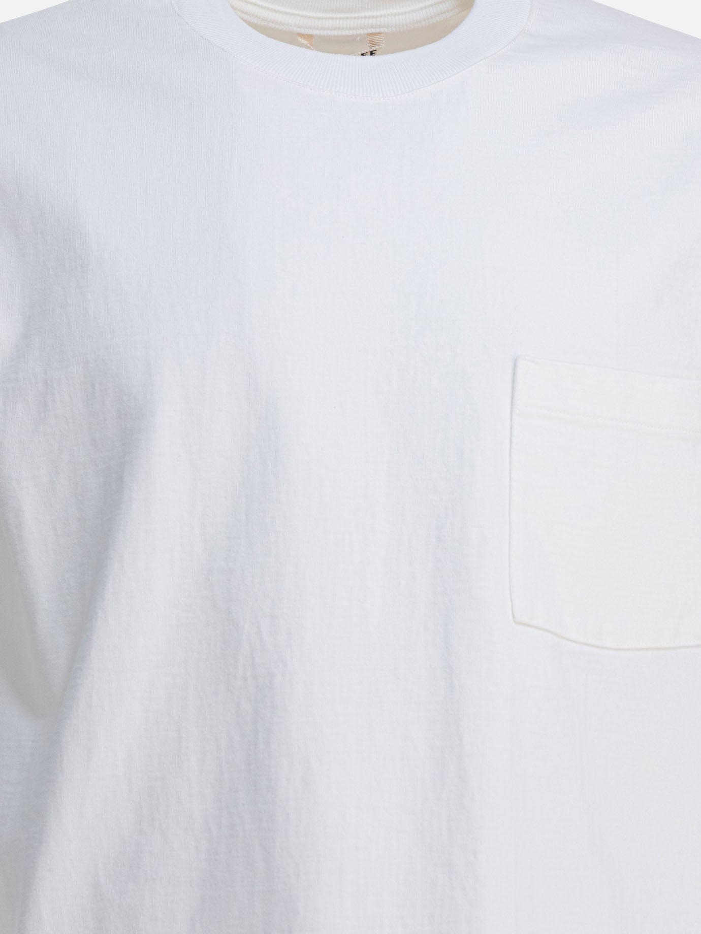 Crewneck t-shirts Solid colour  White - Auralee Men | PDP | VIETTI Online Store | Zoom-Modal_3
