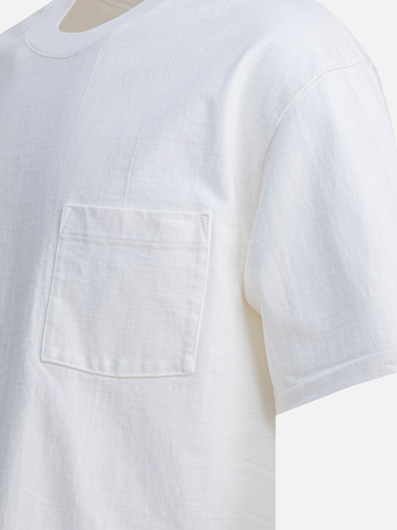 Crewneck t-shirts Solid colour  White - Auralee Men | PDP | VIETTI Online Store | thumbnail_4