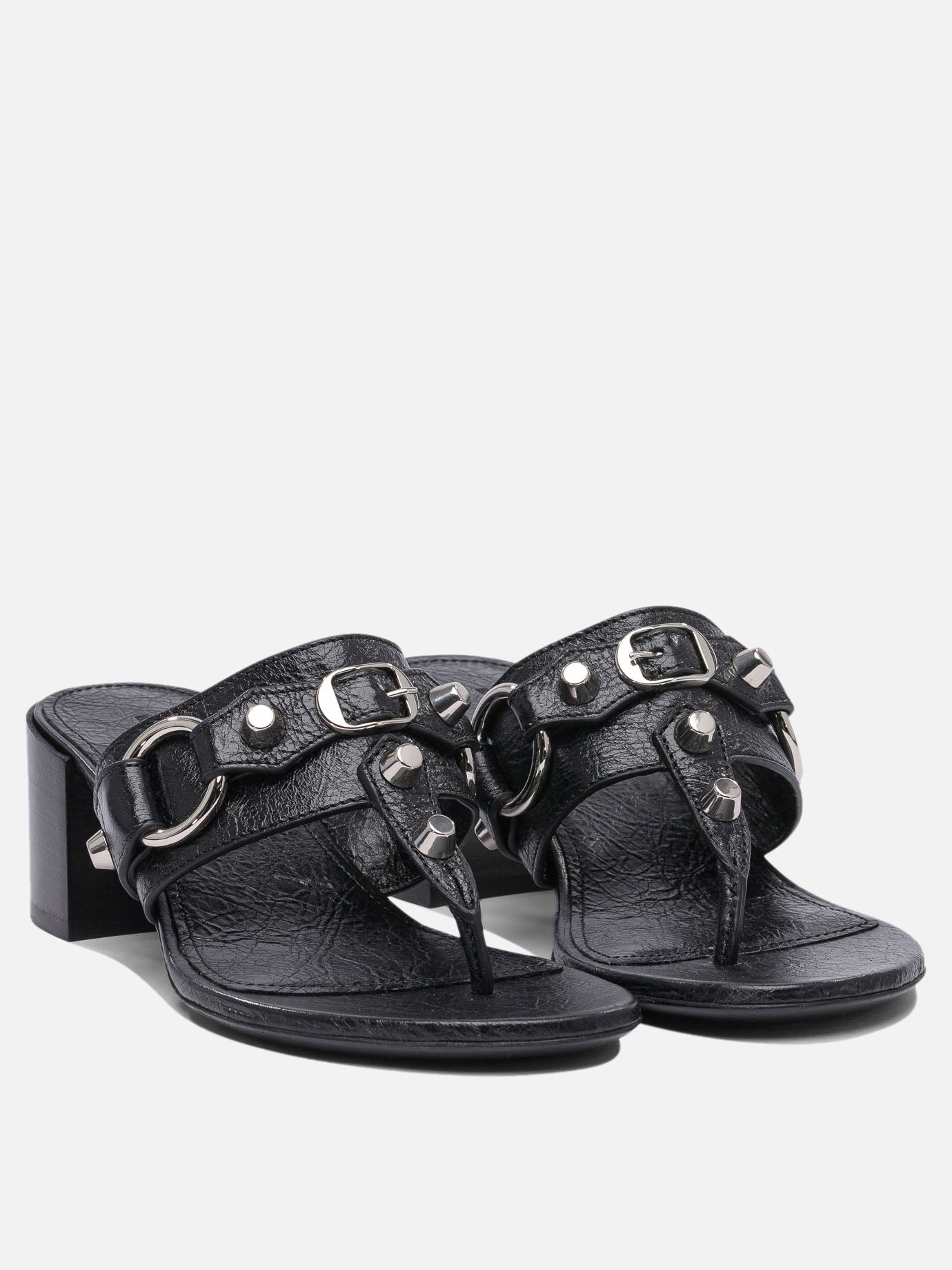 Sandali con tacco 100% lamb leather - 100% leather  Nero - Balenciaga Donna | PDP | VIETTI Online Store | Zoom-Modal_2
